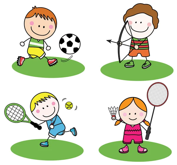 Deporte infantil — Archivo Imágenes Vectoriales