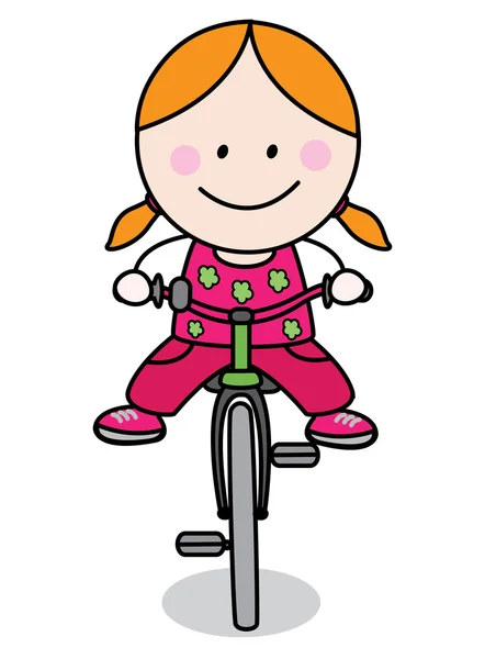 Biker girl — Stock Vector