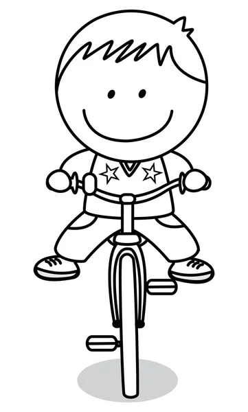 Biker boy — Stock Vector