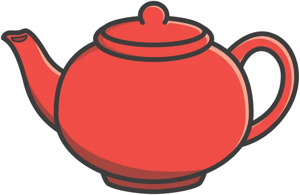 Thee pot vectorillustratie cartoon — Stockvector