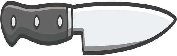 Coltello vettore cartone animato illustrazione — Vettoriale Stock