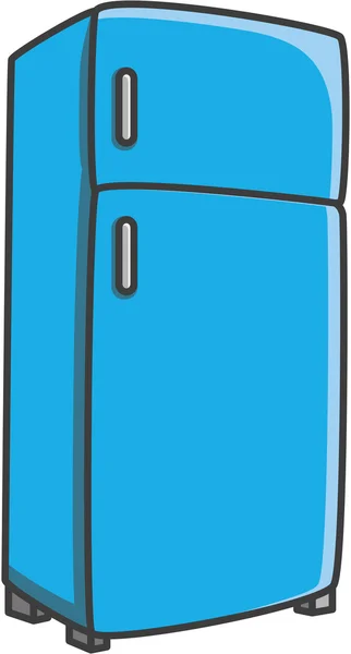 Холодильник Векторна мультяшна ілюстрація — стоковий вектор