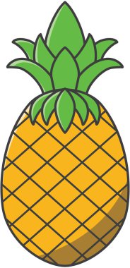 Ananas Meyve vektör çizim