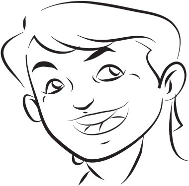 siyah ve beyaz düz çizgi çizim