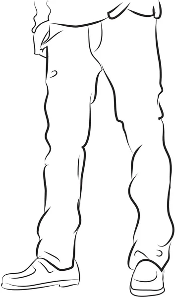 Illustration vectorielle de conception de pantalons — Image vectorielle