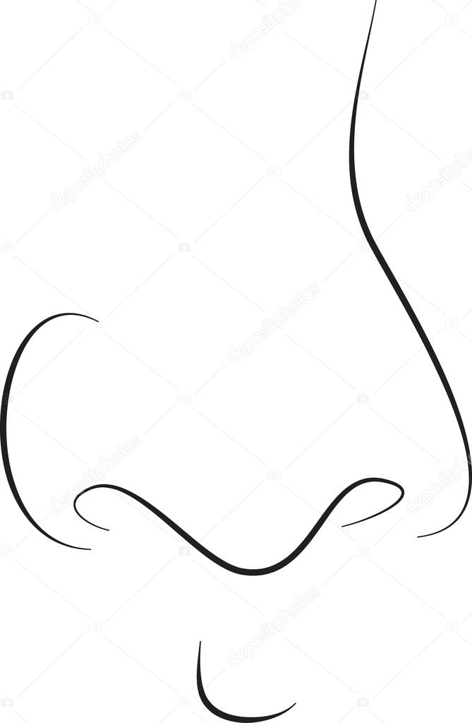 pix Nose Vector Black And White nose black and white simple line illustration vector image by c redrockerz99 vector stock 92645250
