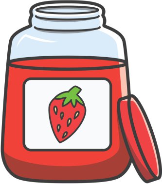 Reçel doodle illüstrasyon