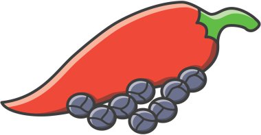 Biber doodle illüstrasyon