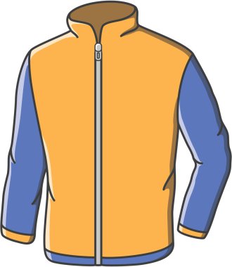 Casual jacket doodle illustration design clipart