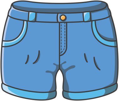 Şort illüstrasyon tasarım doodle