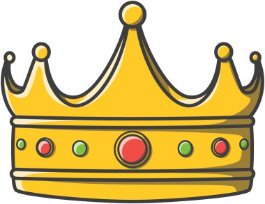 taç doodle illüstrasyon tasarımı