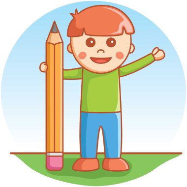 Kalemle oynama çocuk