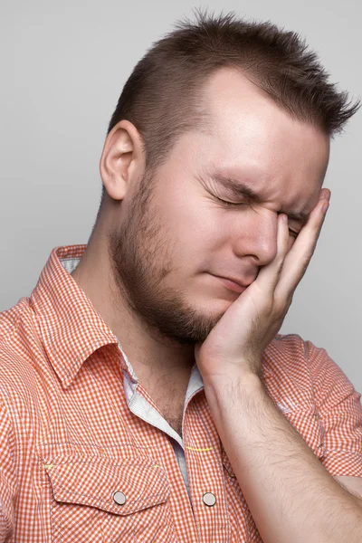 One man tired — Stock Photo, Image