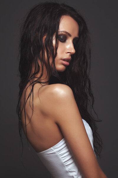 Wet beauty portrait
