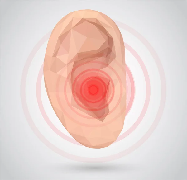 Vector Ouvido Humano Tratamento Auditivo Terapia Prevenção —  Vetores de Stock