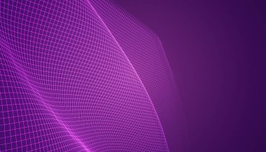 bükümlü ve dalgalı üç boyutlu vektör arkaplanı
