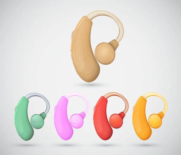 Διανυσματικό Βοήθημα Ακοής Αποκατάσταση Ακοής Φροντίδα Κωφών — Διανυσματικό Αρχείο