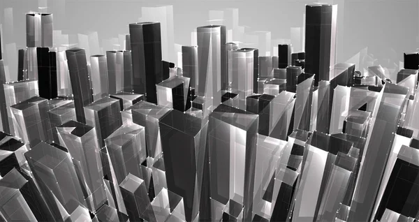 ベクトル抽象3D結晶です 街の屋根や大きな混沌としたガラス製のペンダントを見ると — ストックベクタ