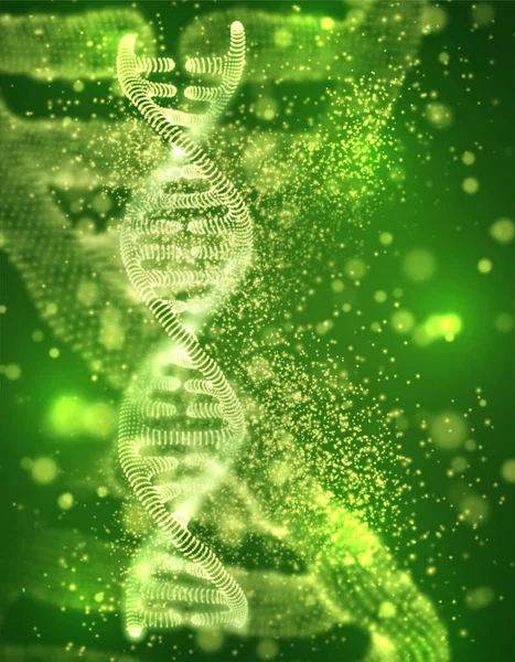 Elemento Astratto Del Vettore Ricerca Scientifica Trattamento Delle Malattie Dna — Vettoriale Stock