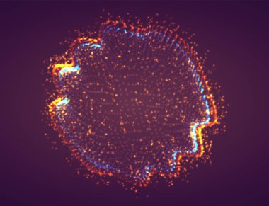 Vektör soyut formu. Parlak renkler ve röfle. neon gökkuşağı.