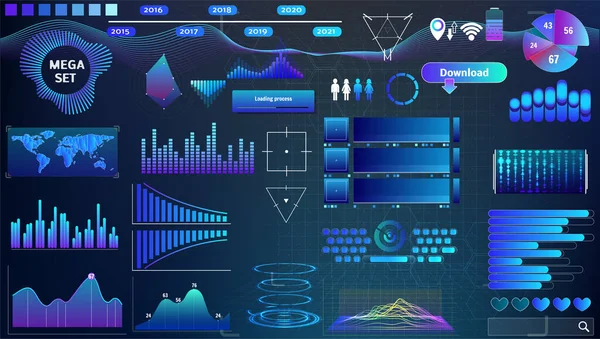 Blå Violett Vektor Hud Inställd Trendfärger För Design Och Applikationer — Stock vektor