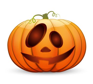 Büyük bir balkabağı şenliği. Çizgi film tarzında vektör illüstrasyonu