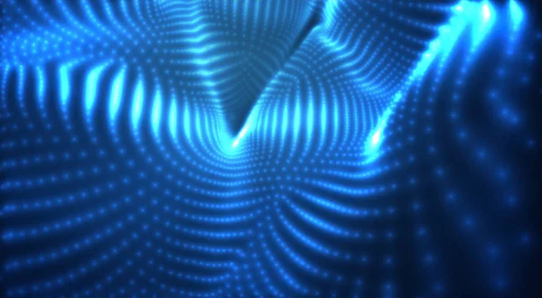 Vecteur Bleu Brillant Flux Données Dans Espace Virtuel — Image vectorielle