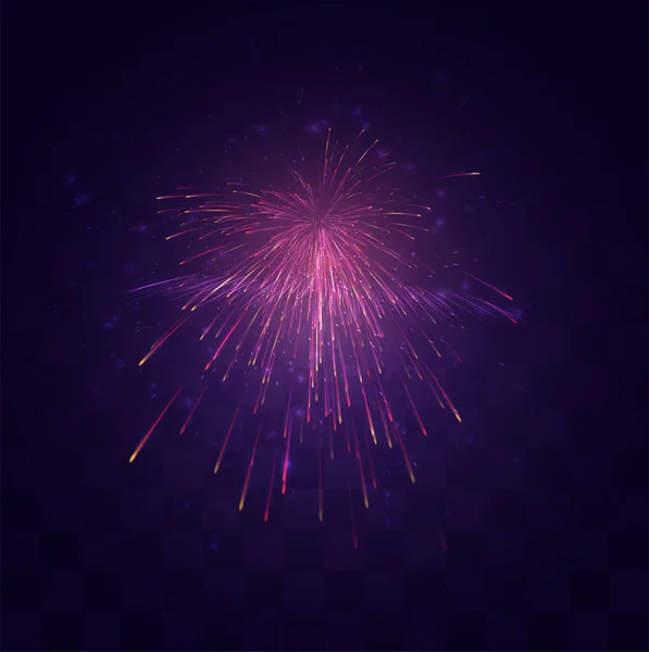 在一个可替换的马赛克背景上 一个充满庆祝意味的矢量致敬的明亮的节日爆炸 — 图库矢量图片