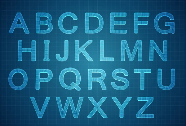 Vektor Satz Von Buchstaben Fertiges Alphabet Stil — Stockvektor