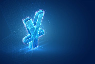 3d vektör sembolü, mavi arkaplandaki hacimli nesne. İş ve sunum için düzenName