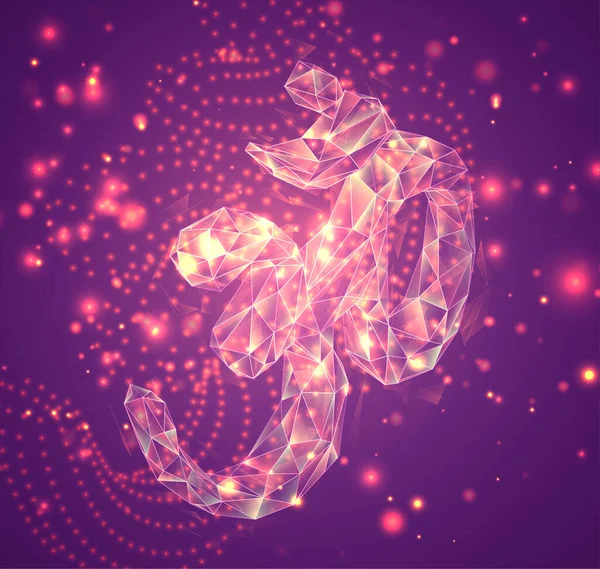 粉色背景上3D矢量符号 爆炸晶体 — 图库矢量图片