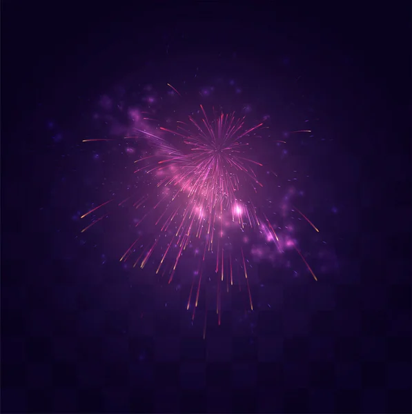 Brillante Explosión Festiva Saludo Vectorial Sobre Fondo Mosaico Reemplazable Sentido — Vector de stock