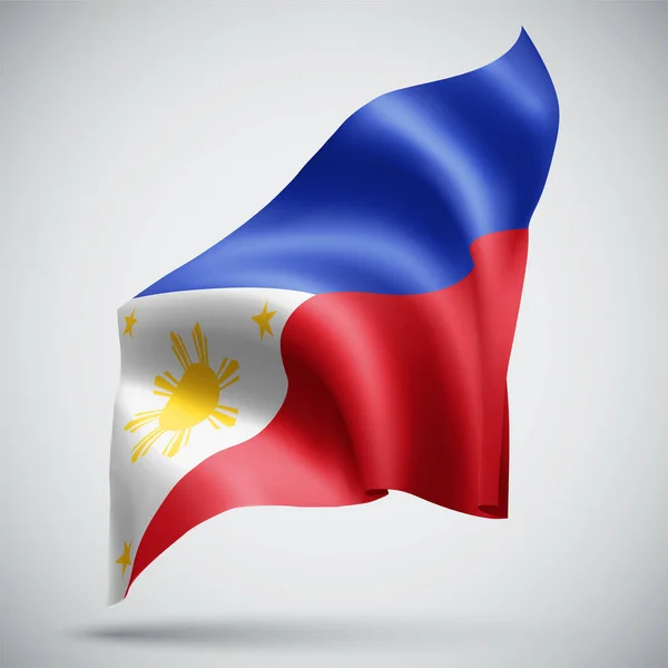 Filipinas Vector Bandera Aislada Sobre Fondo Blanco — Archivo Imágenes Vectoriales