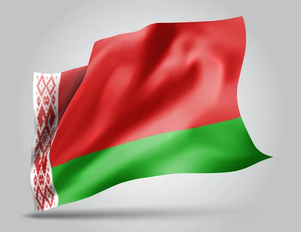 Bielorussia Bandiera Vettoriale Isolata Sfondo Bianco — Vettoriale Stock