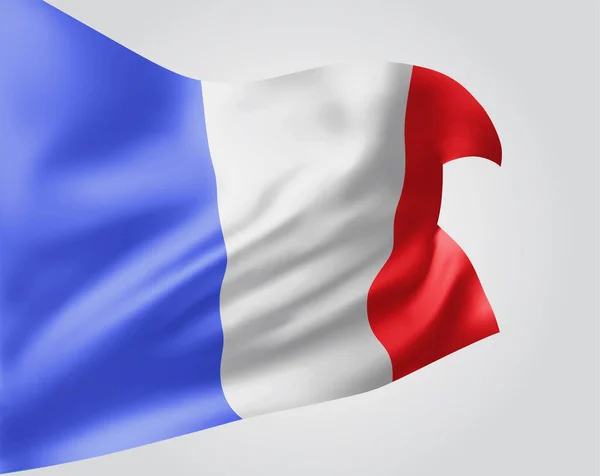 France Vector Flag Isolated White Background — Stock Vector