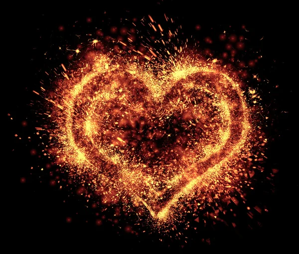 Heart spark — Stock Photo, Image