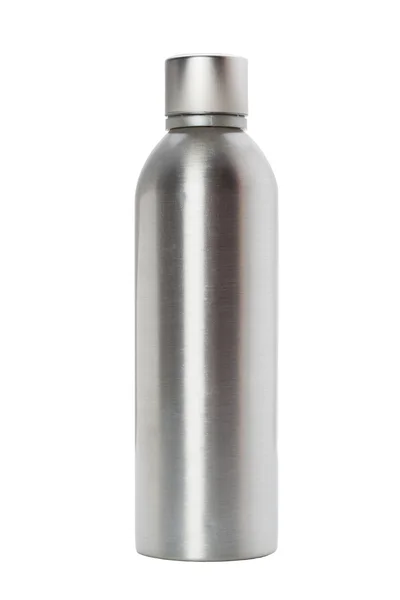 Aluminium bottle isolated Royalty Free Stock Images