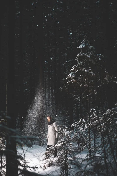 Fashionable handsome man in winter coat — Stock Photo, Image