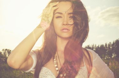 Boho style lady