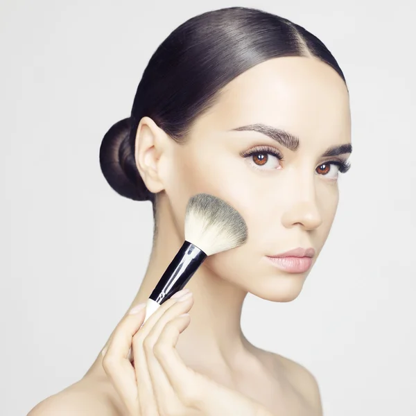 Maquillaje facial — Foto de Stock