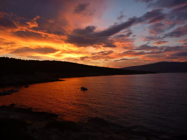 Hvar bay at sunset — Stock Photo, Image
