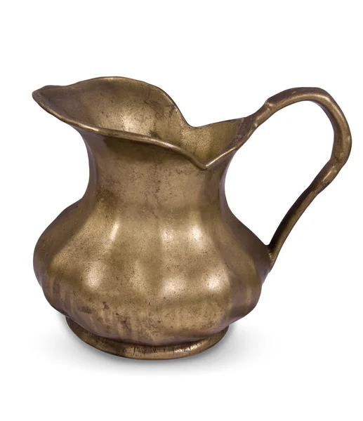 Brass or copper pitcher — Stock Photo, Image