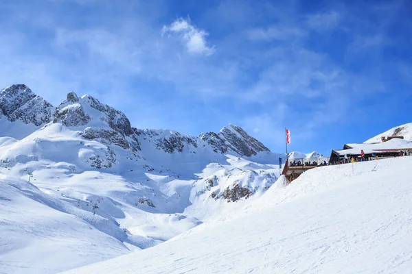 A estação de esqui — Fotografia de Stock