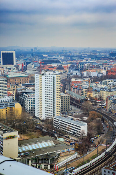 BERLIN, GERMANY - CIRCA MARCH, 2015: View over the city of Berlin