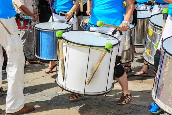 Drummers van Samba festival — Stockfoto