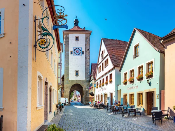 Rothenburg Der Tauber Německo Circa July 2020 Siebersturm Rothenburg Der — Stock fotografie