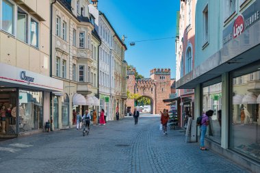 LANDSHUT, GERMANY - CIRCA EPTEMBER, 2020: Bavyera, Almanya 'da Landshut' un merkezi