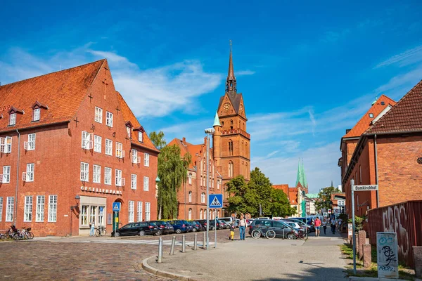 Luebeck Alemania Circa Julio 2020 Paisaje Urbano Luebeck Schleswig Holstein —  Fotos de Stock