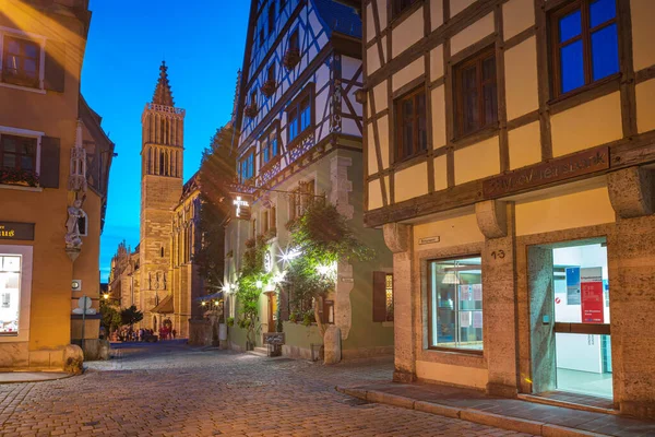 Rothenburg Der Tauber Alemania Circa Julio 2020 Paisaje Urbano Rothenburg —  Fotos de Stock