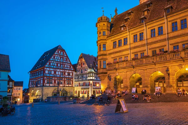 Rothenburg Der Tauber Germany Circa July 2020 Market Squer Alias — Stock Photo, Image